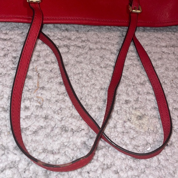 Michael Kors MK Jet Set Saffiano Tote Shoulder Bag Purse and Wallet Set - Picture 6 of 13